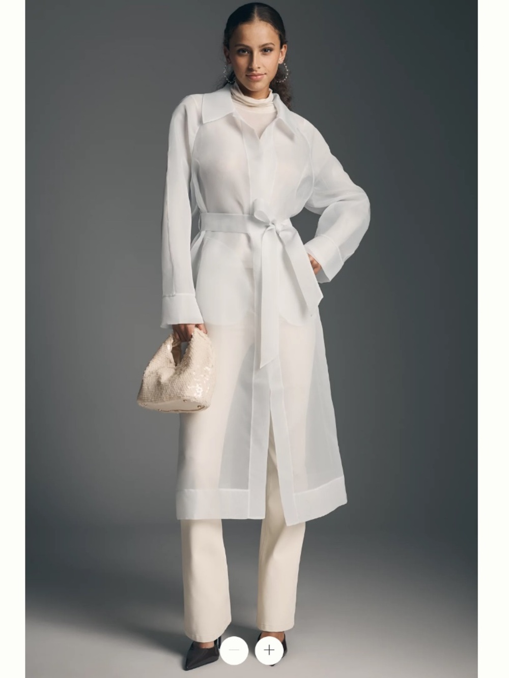 Anthropologie Mare Mare Sheer Poncho Trench Coats